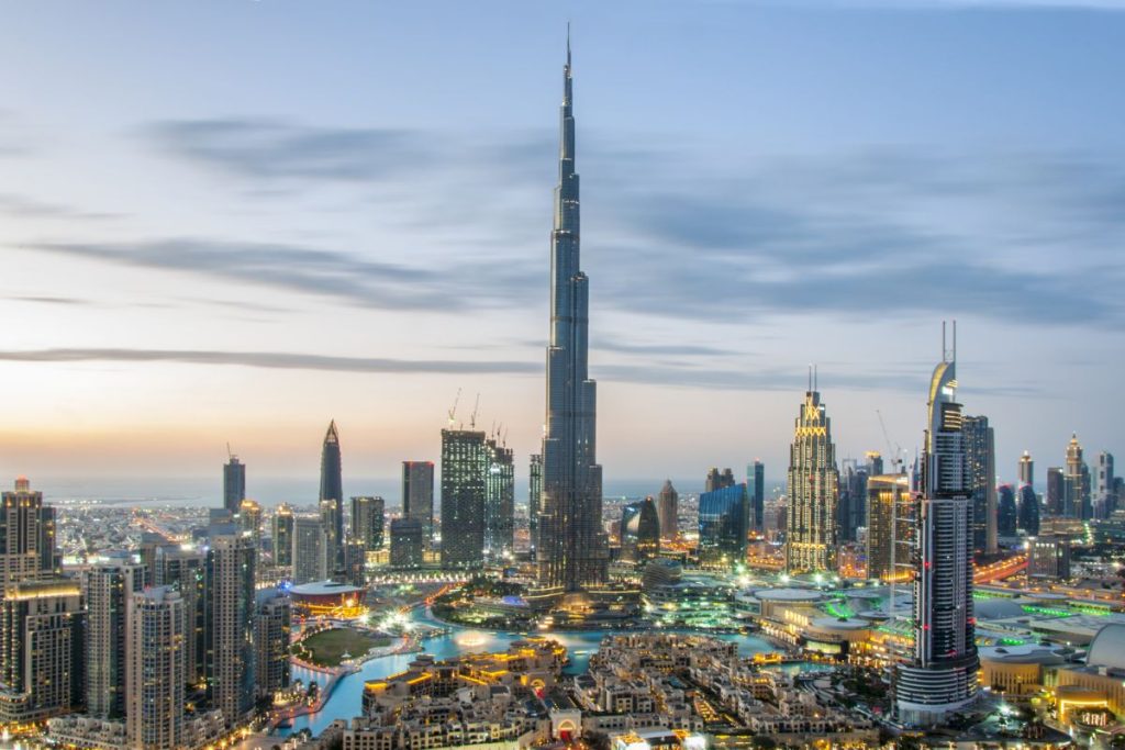 Apartment for Sale Dubai – skyline view of Downtown and Marina highlighting prime investment areas